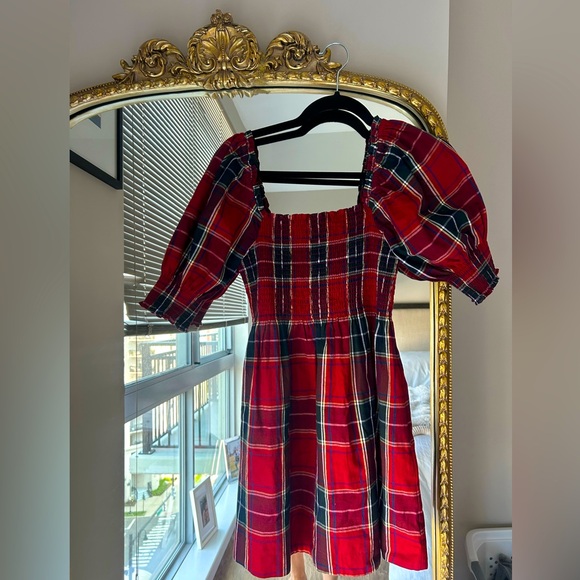 Hill House Athena Nap Dress Red Tartan Size XS - Picture 4 of 8